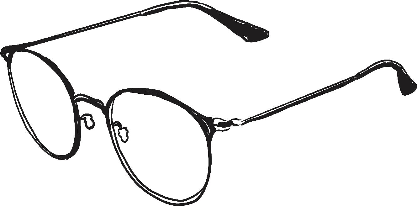 Plaatje van een leesbril
